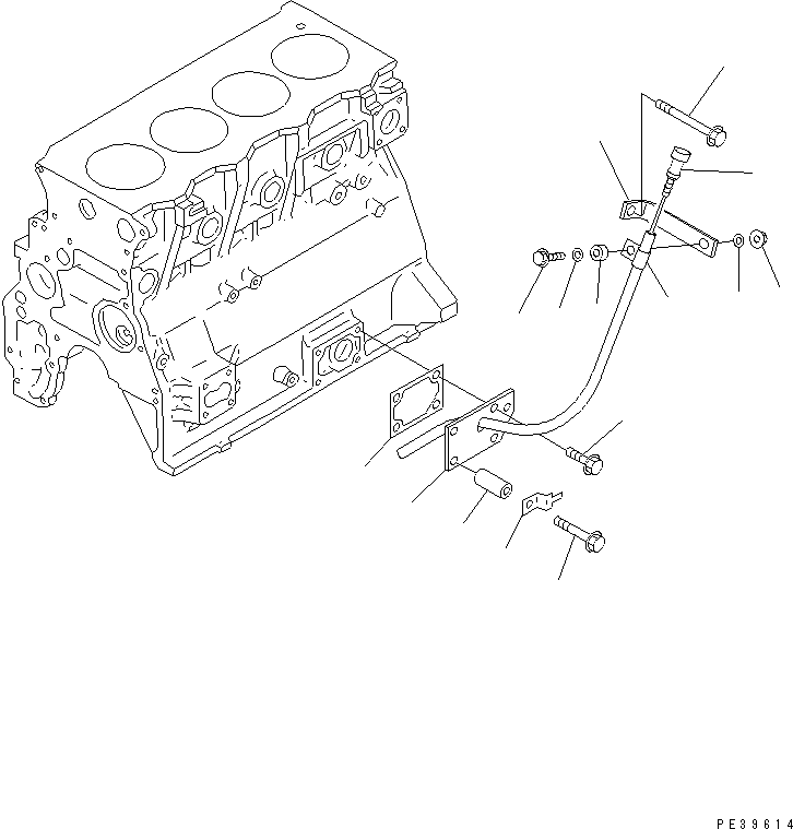 GUIDE,OIL GAUGE 6204-21-5550 KOMATSU