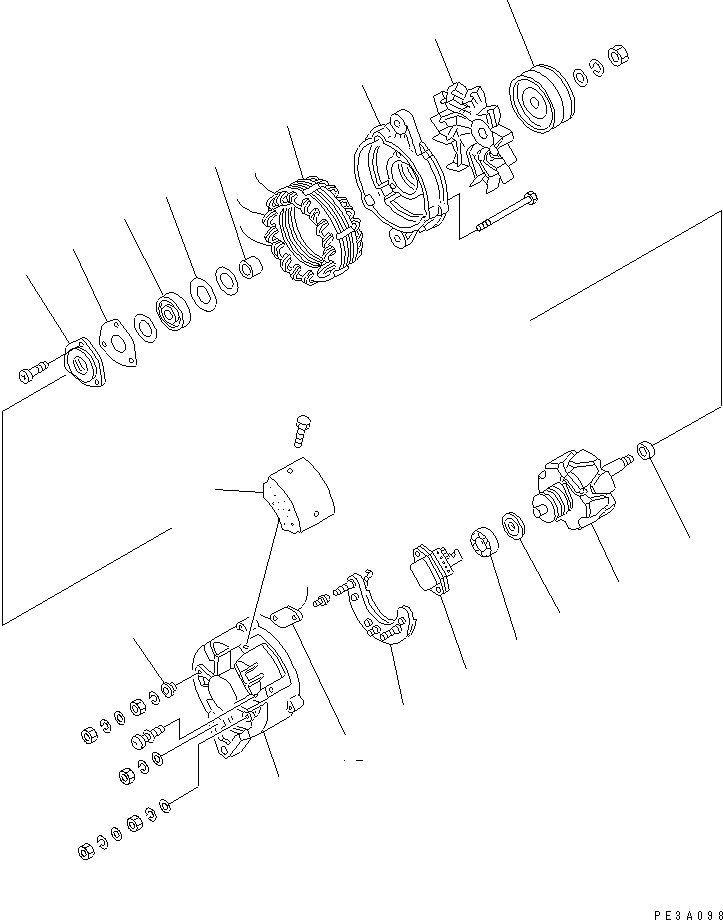 Задний кронштейн KD0-33710-3100 KOMATSU
