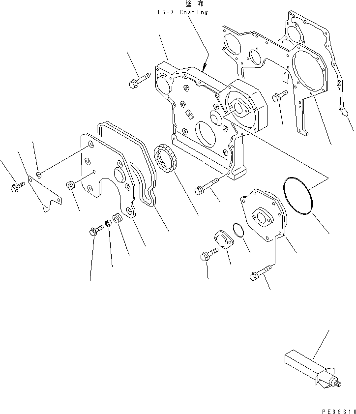 Передняя пластина 6204-21-3221 KOMATSU