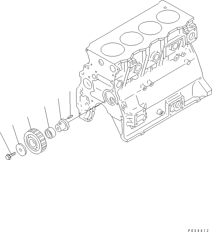 IDLER GEAR ASS'Y 6204-33-6300 KOMATSU