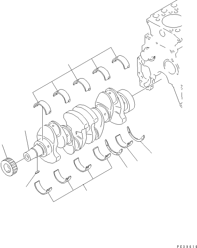 GEAR,CRANKSHAFT 6204-33-1220 KOMATSU