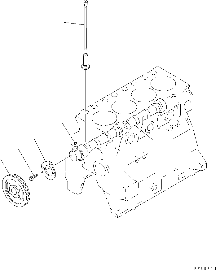 CAMSHAFT ASS'Y 6205-43-1200 KOMATSU