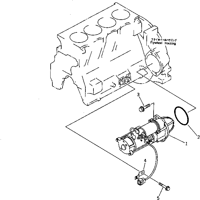 STARTING MOTOR ASS'Y,(2.8KW) (SEE FIG.0661) (600-813-4410) KOMATSU