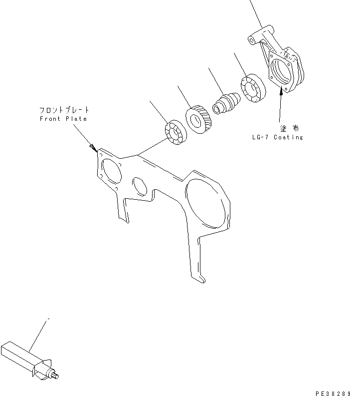 SHAFT ASS'Y,PTO 6204-21-9100 KOMATSU