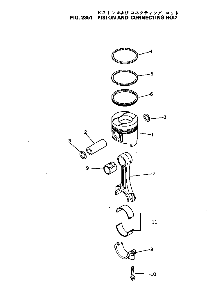 PISTON (S) 6204-39-2121 KOMATSU