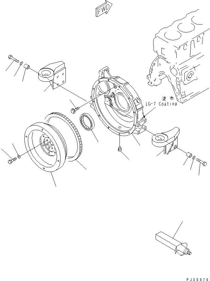 Кронштейн 20X-01-22230 KOMATSU