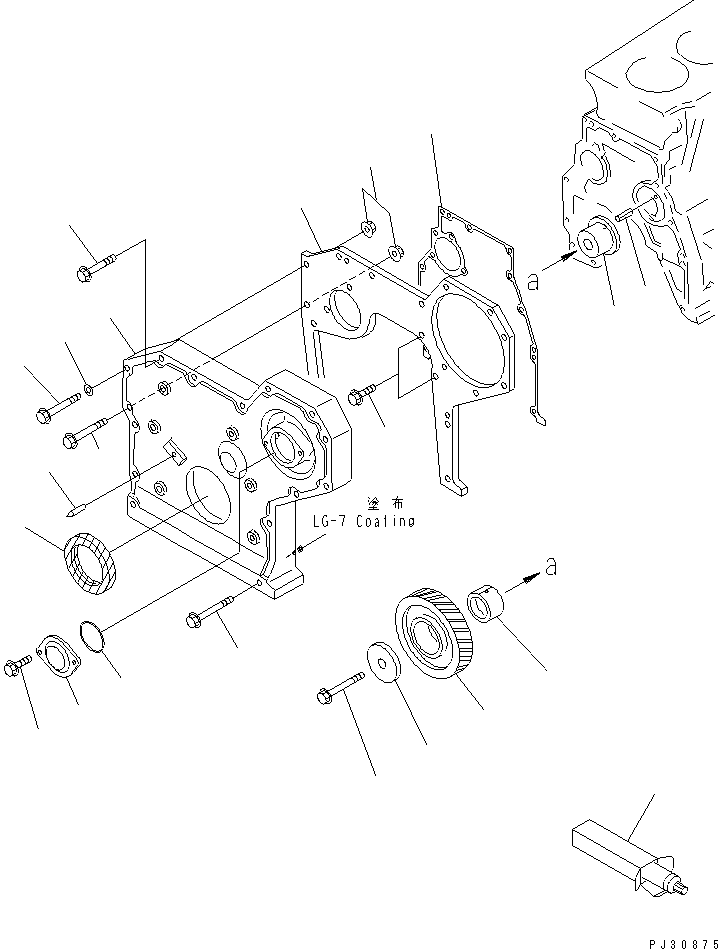 IDLER GEAR ASS'Y \0\6204-31-6300 KOMATSU