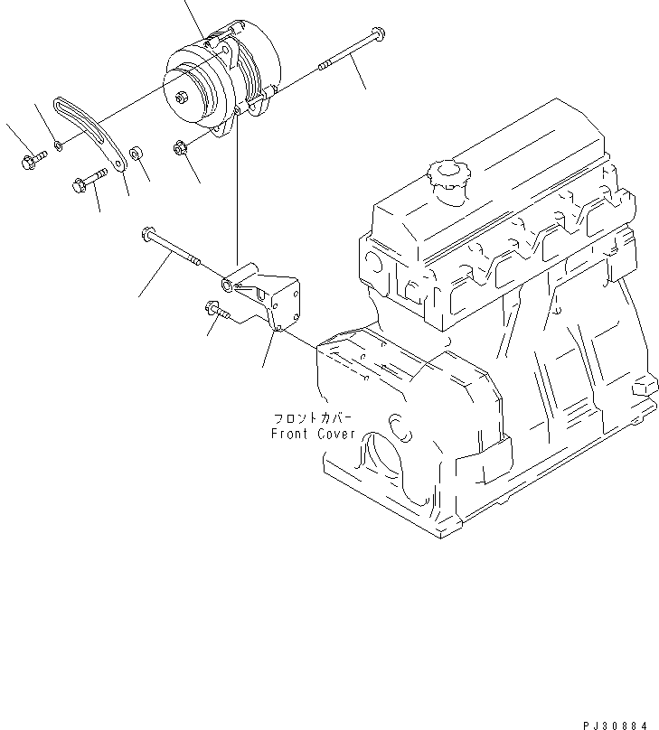 ALTERNATOR GROUP (\8\6204-8X-6000) KOMATSU