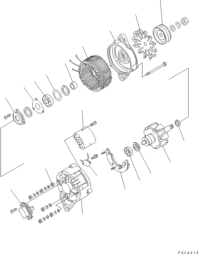 Задний кронштейн в сборе KD7-33700-0190 KOMATSU