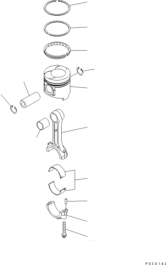 CONNECTING ROD ASS'Y \1\6204-31-3100 KOMATSU