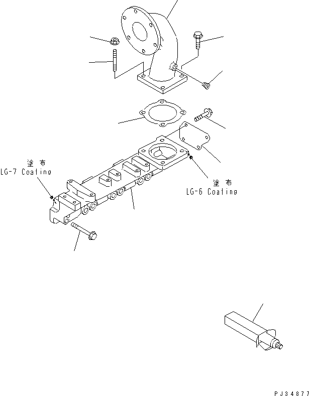 CONNECTOR,AIR 6204-12-4210 KOMATSU