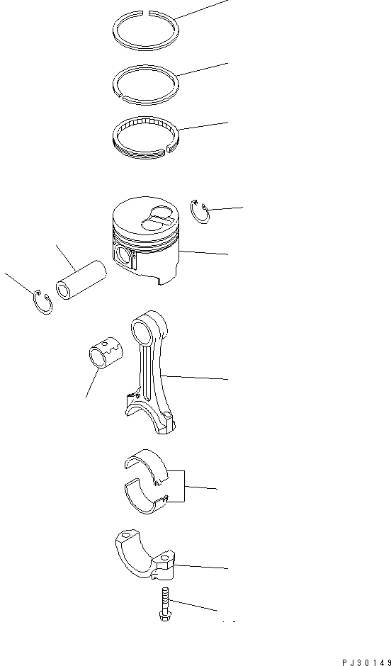 PISTON (S) 6204-32-2161 KOMATSU