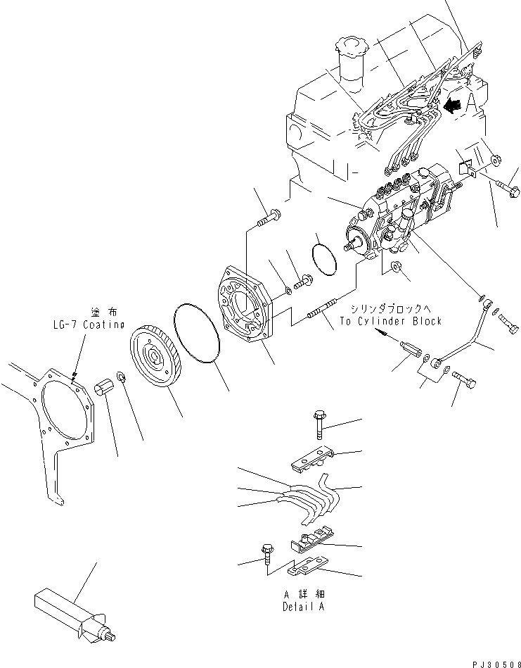 TUBE,INJECTION, NO.4 6202-72-5140 KOMATSU
