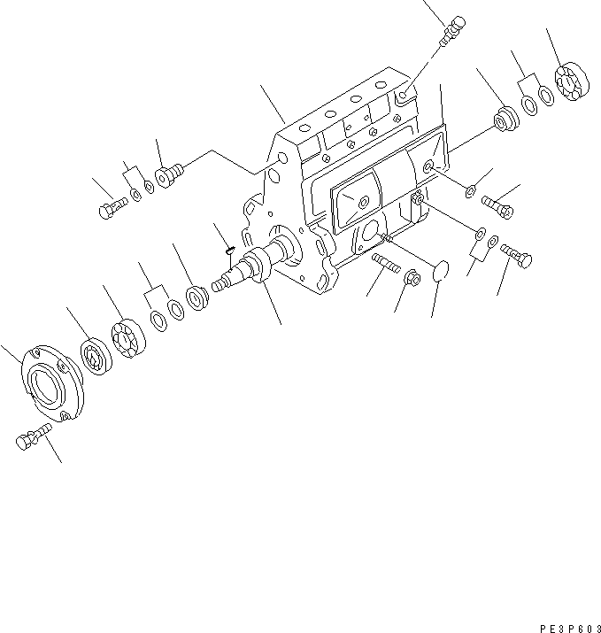 топливный насос высокого давления в сборе 6204-72-1330 KOMATSU