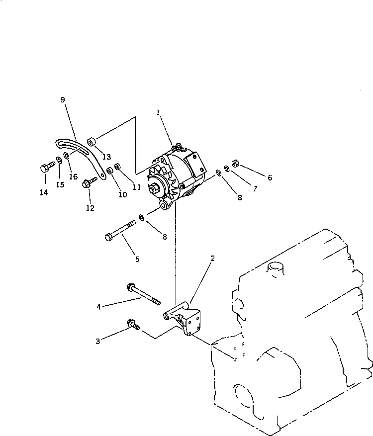 ALTERNATOR GROUP (\8\6204-8X-6210) KOMATSU