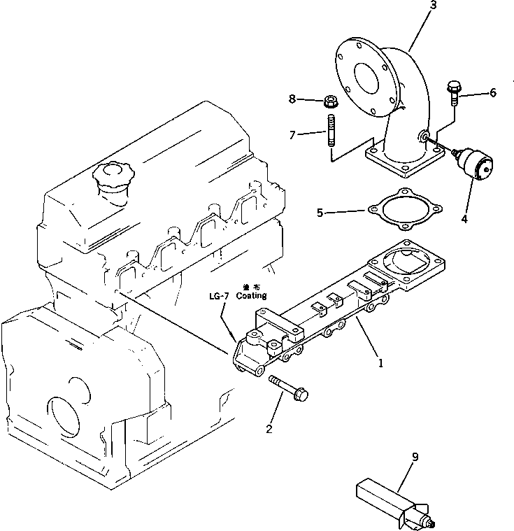 INTAKE MANIFOLD A.,INTAKE \0\6204-11-4120 KOMATSU