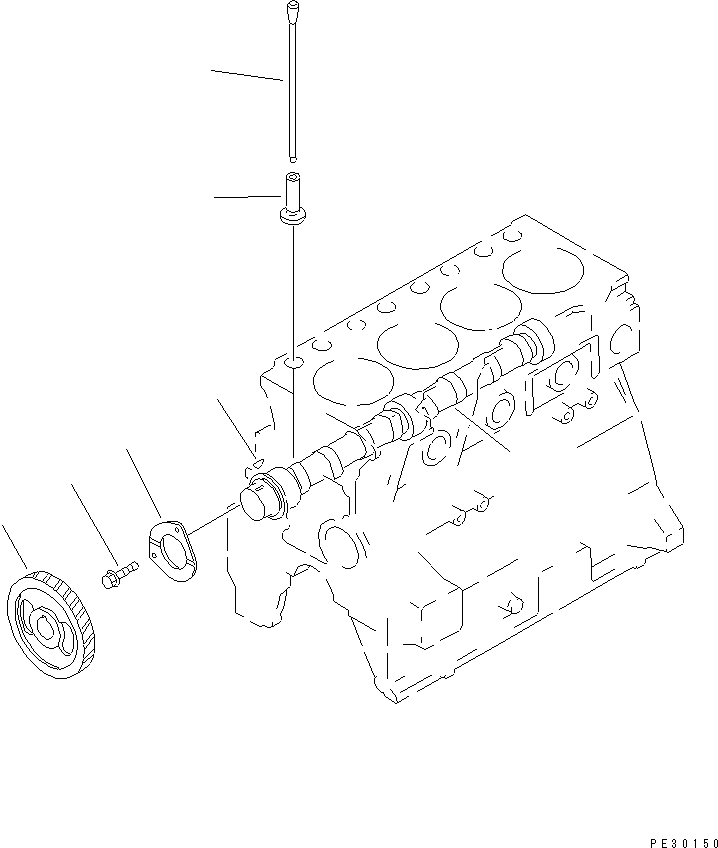 GEAR,CAMSHAFT \1\6204-41-1121 KOMATSU