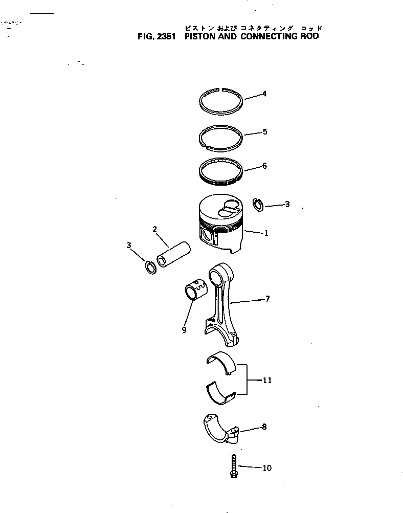 PISTON (S) \0\6204-32-2160 KOMATSU