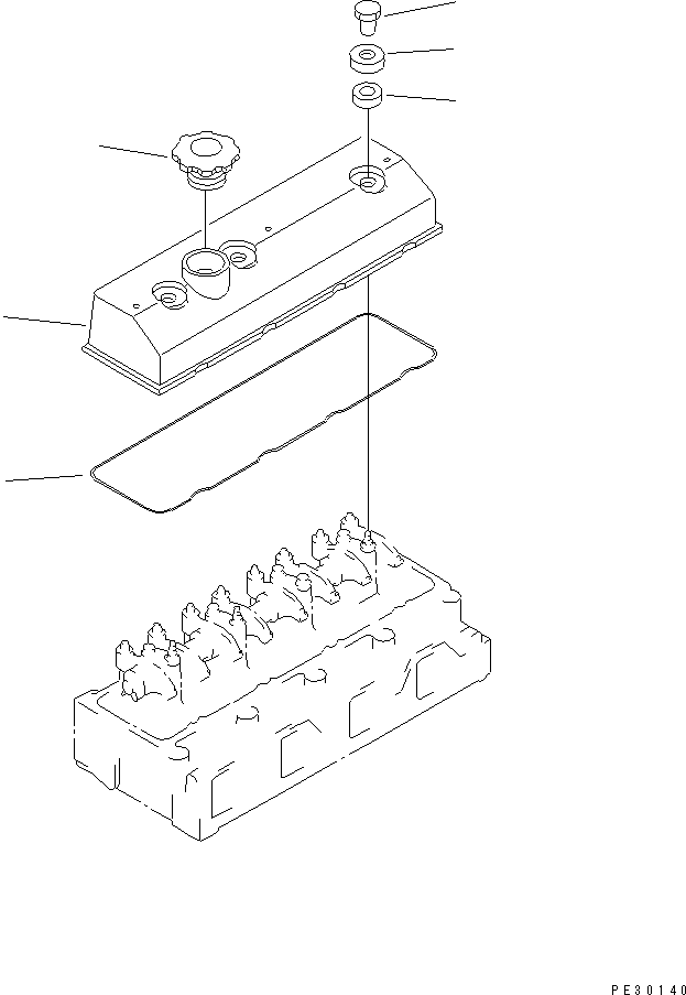 VALVE COVER 6204-11-8130 KOMATSU