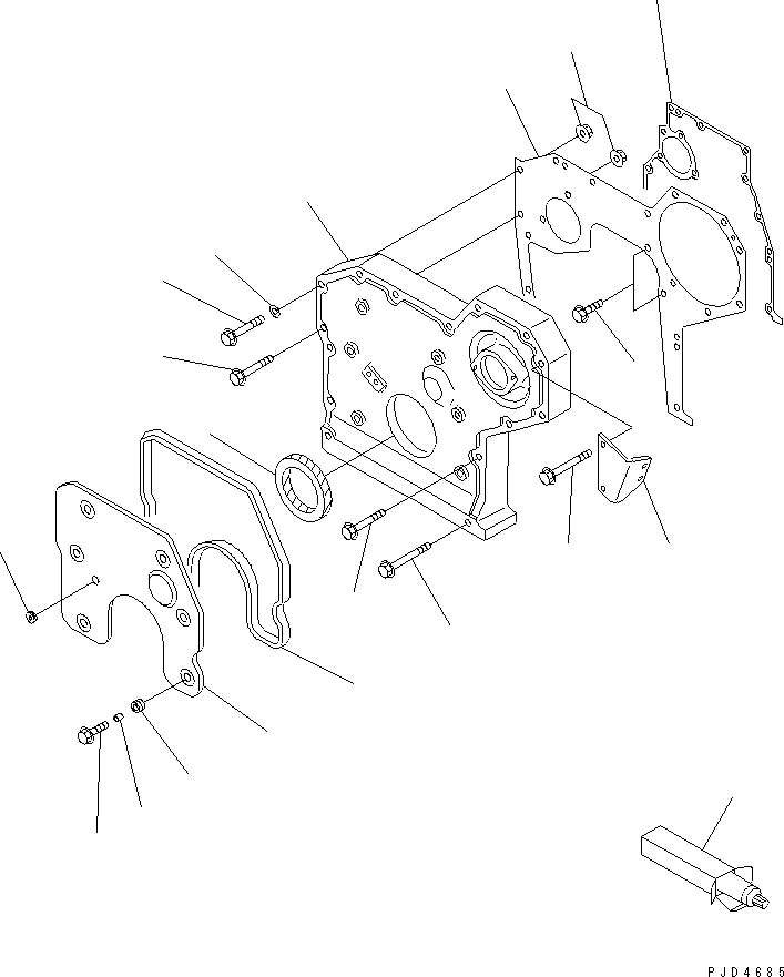 Болт \0\01435-20855 KOMATSU