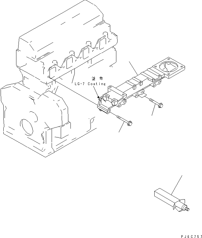 MANIFOLD,AIR INTAKE 6204-13-4132 KOMATSU
