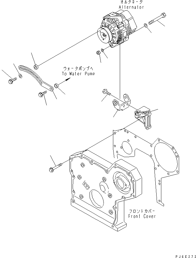 ADJUSTABLE YOKE 6204-81-6360 KOMATSU