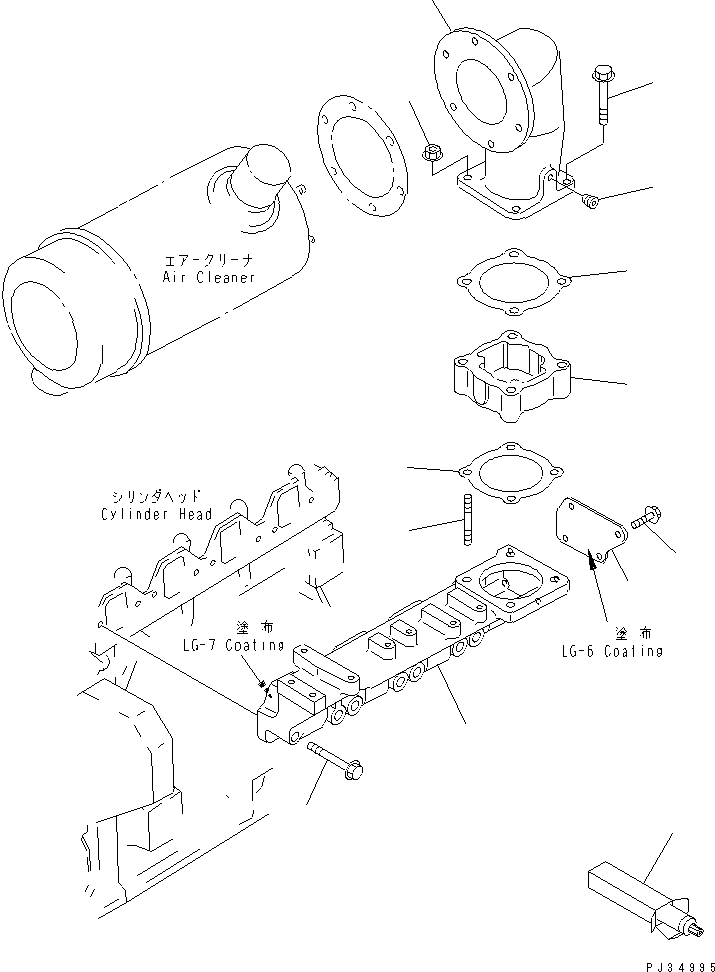 STUD,(WITH WATER SEPARATOR) (01144-31080) KOMATSU