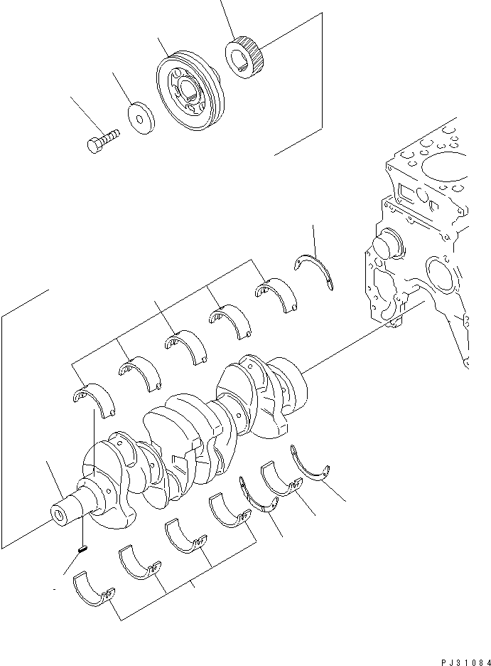 CRANKSHAFT ASS'Y 6202-31-1100 KOMATSU