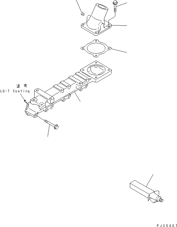 INTAKE MANIFOLD, A., INTAKE 6204-13-4120 KOMATSU