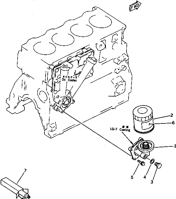 OIL FILTER ASS'Y 6204-51-5200 KOMATSU