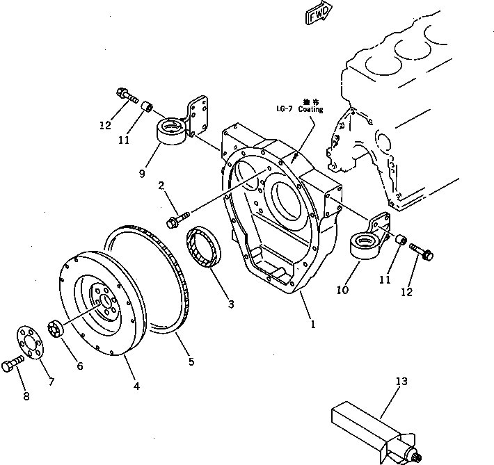 FLYWHEEL ASS'Y 6204-31-4251 KOMATSU