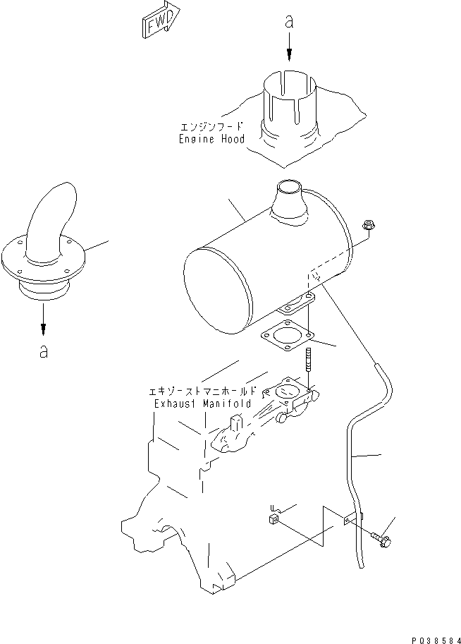 TUBE,DRAIN 6202-13-5410 KOMATSU