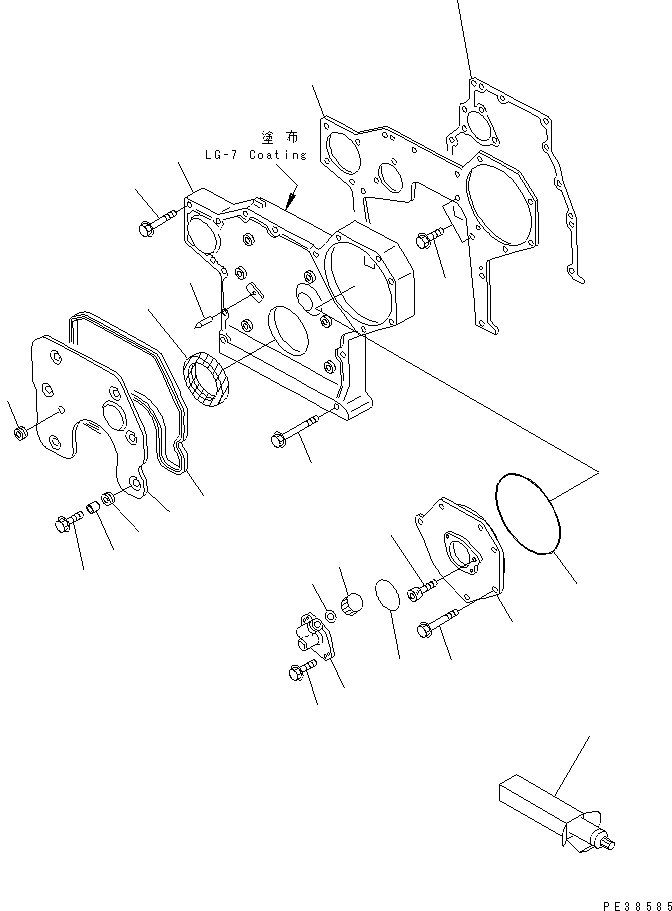 Прокладка (k2) \0\6206-21-3830 KOMATSU