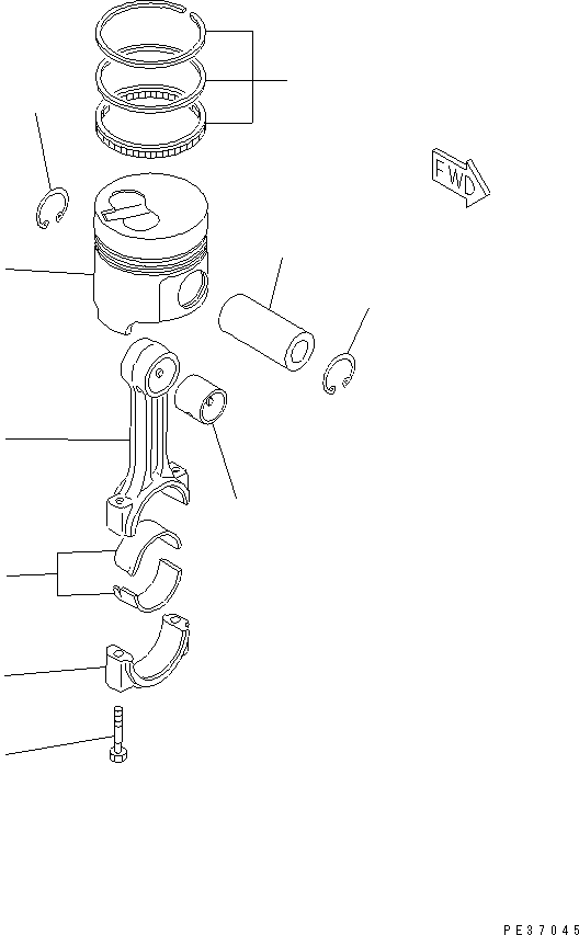 ASSY, PISTON (+0.25 mm) YM129902-22900 KOMATSU