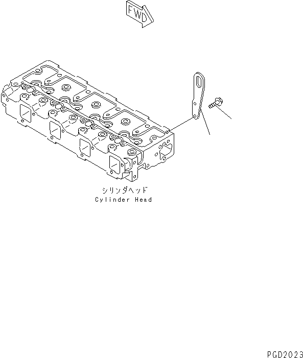 HOOK,FRONT YM129953-07910 KOMATSU