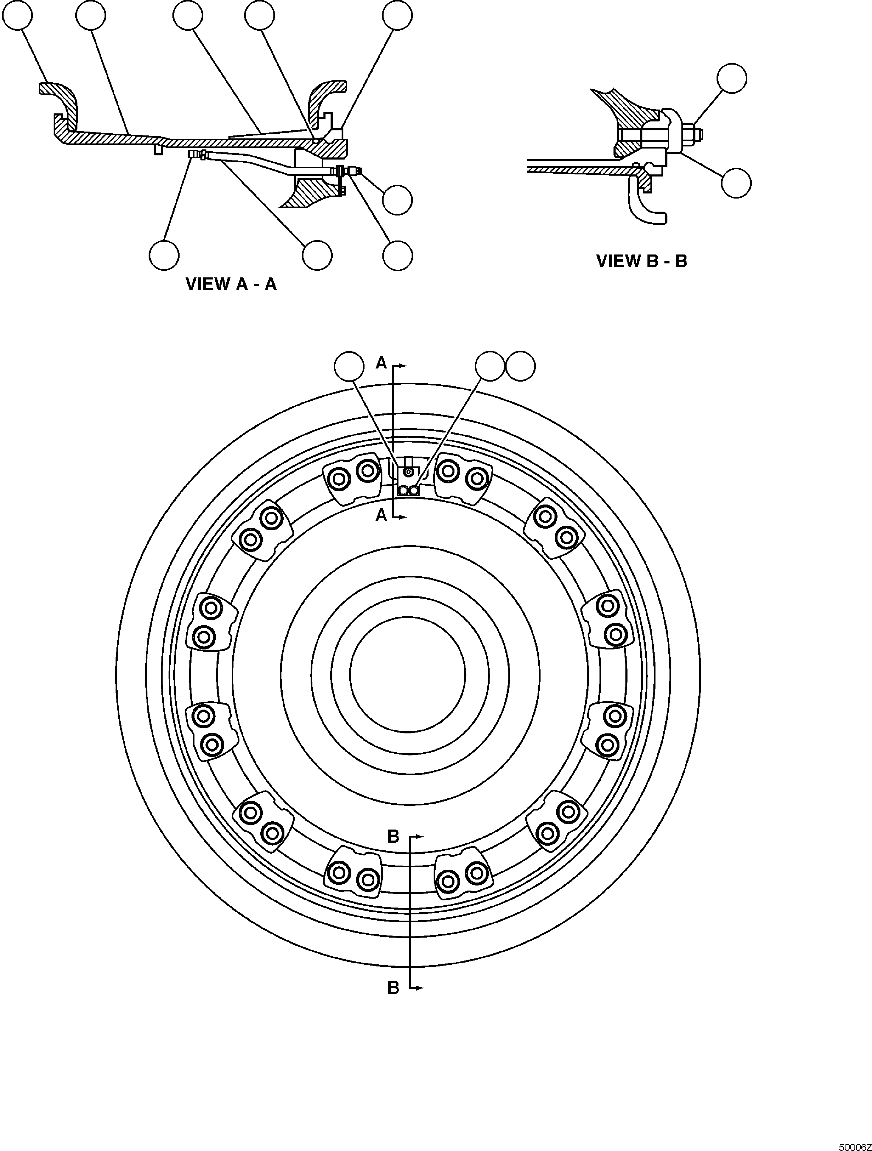 LOCKRING - 51" AK8012 KOMATSU