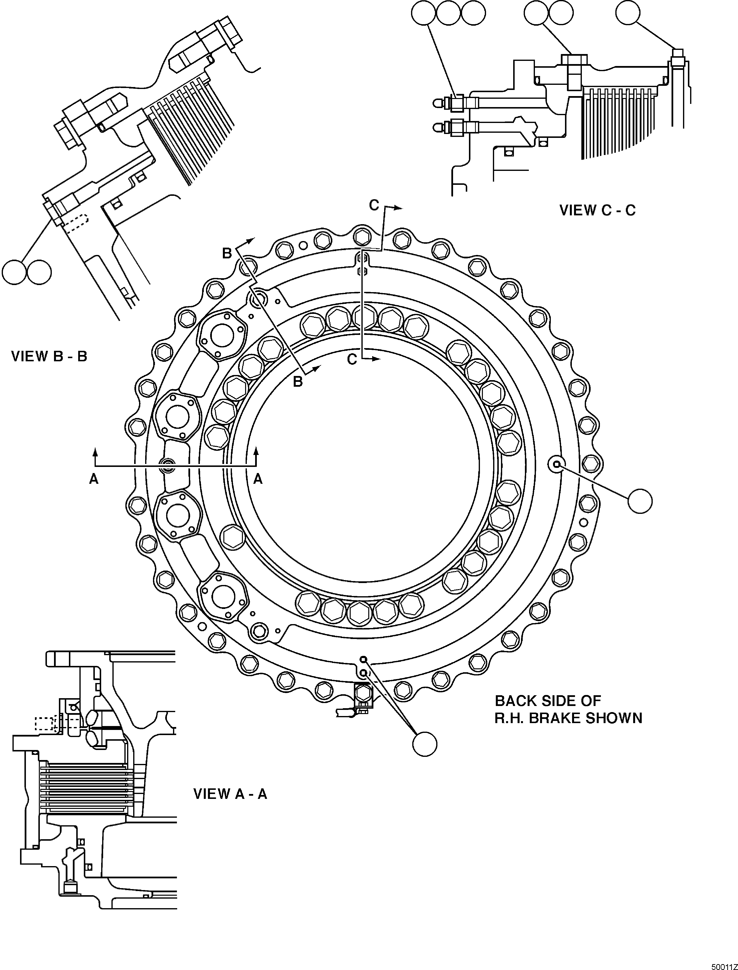 REAR BRAKE ASSEMBLY 562-33-30110 KOMATSU