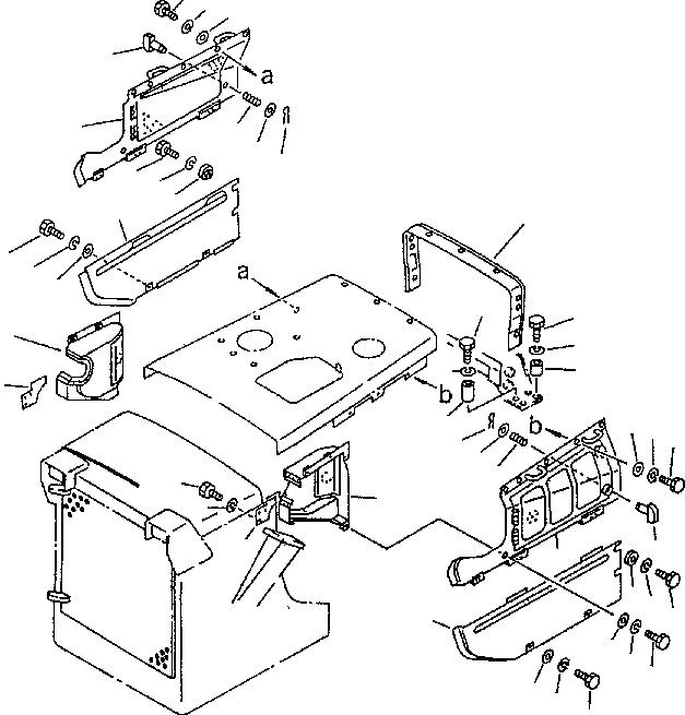 Крышка правая 144-54-55170 KOMATSU