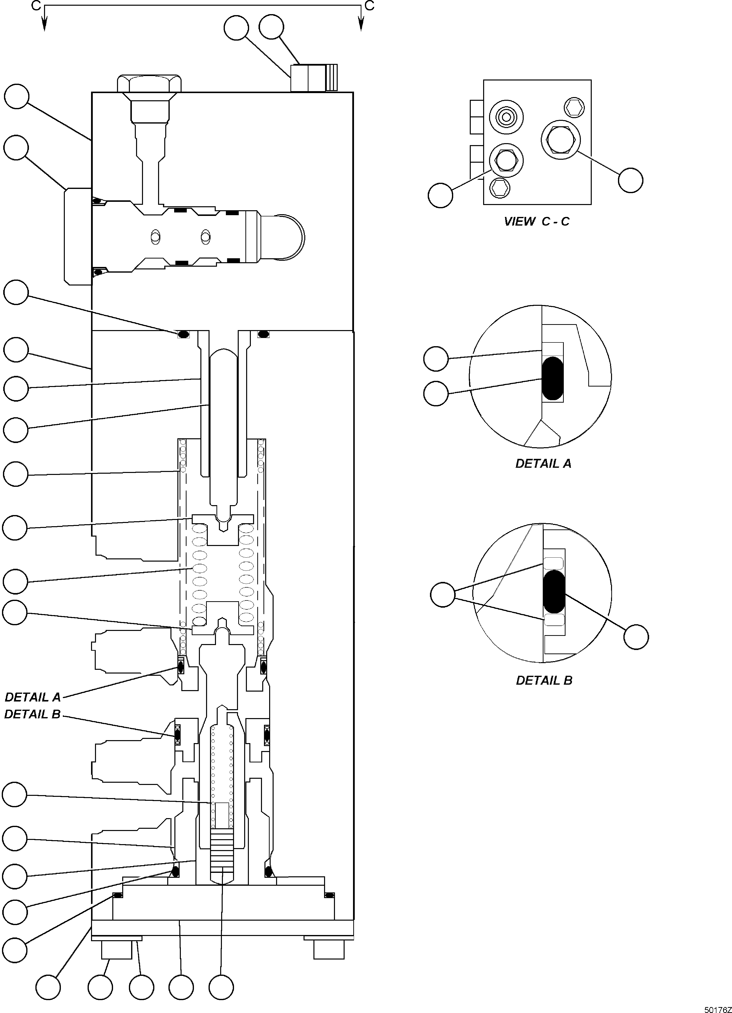 (4) INCLUDED IN XA4118 SEAL KIT. XA4118 KOMATSU