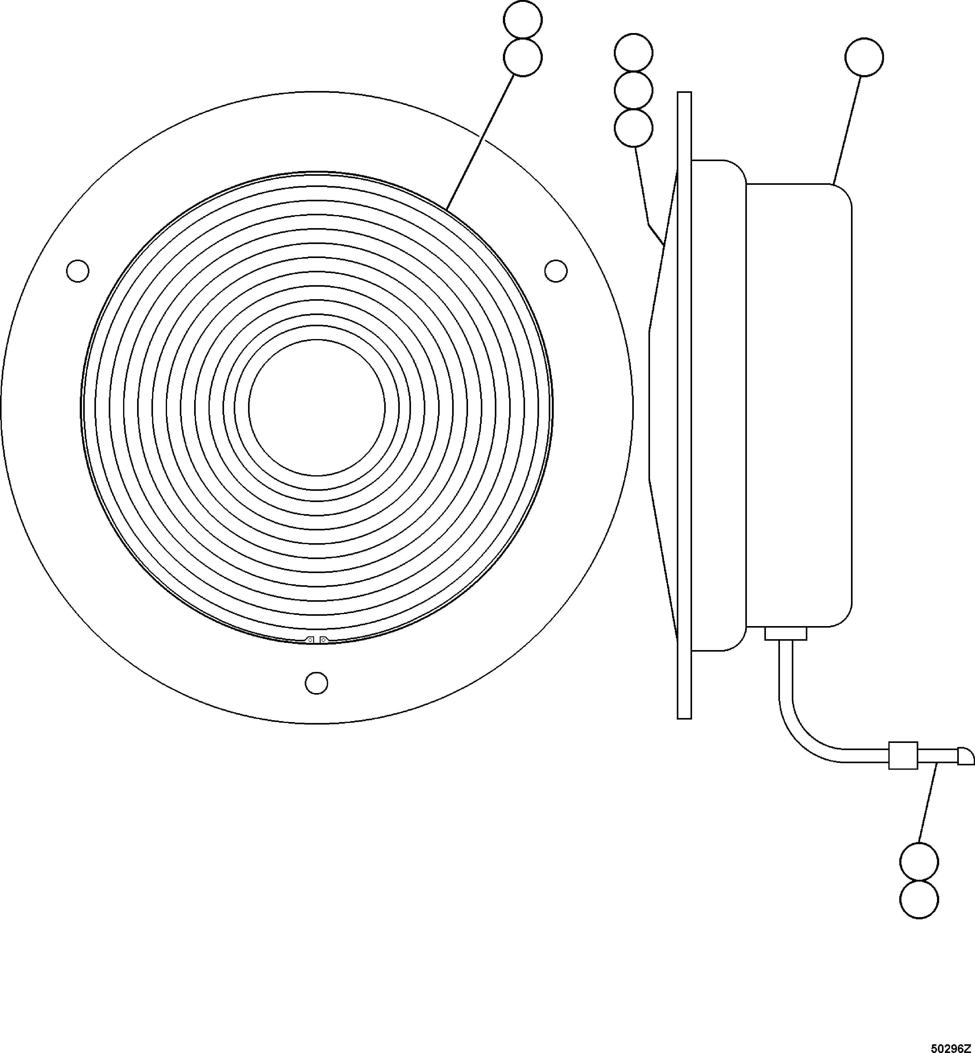 GASKET, LENS VE8106 KOMATSU