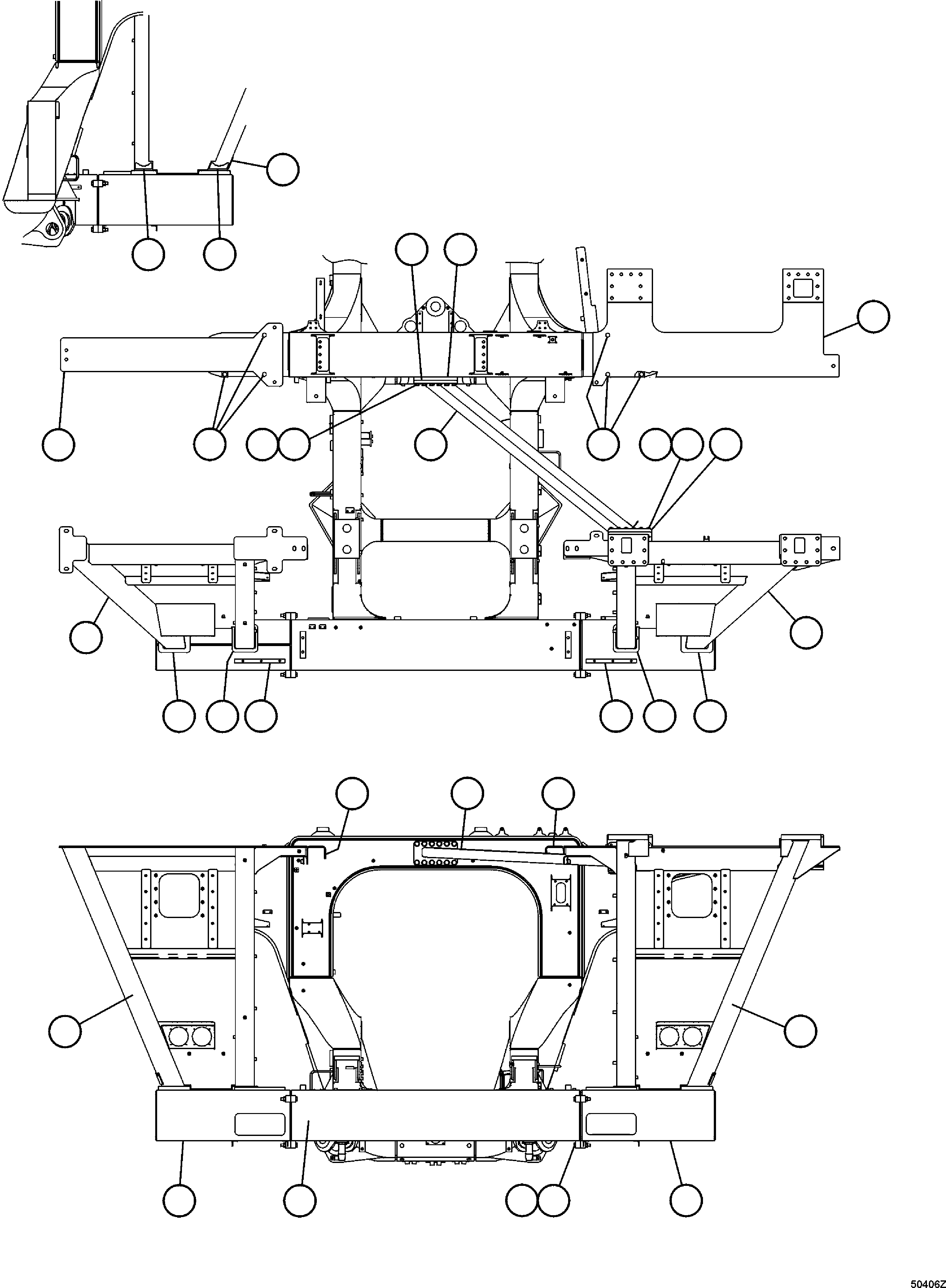BASE PLATE, OUTBOARD - L.H. EF3137 KOMATSU