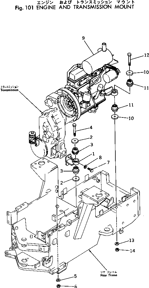 ENGINE ASS'Y 385-10108662 KOMATSU