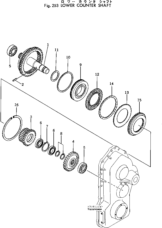SHAFT ASS'Y,LOWER 385-10259021 KOMATSU