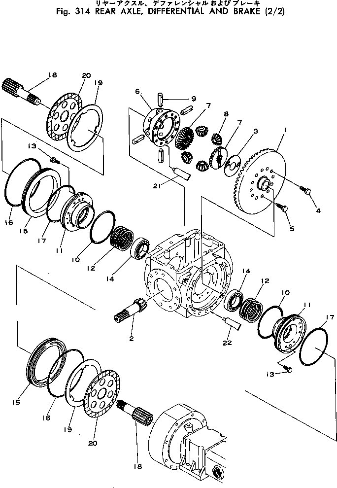 REAR AXLE ASS'Y (385-10129242) KOMATSU