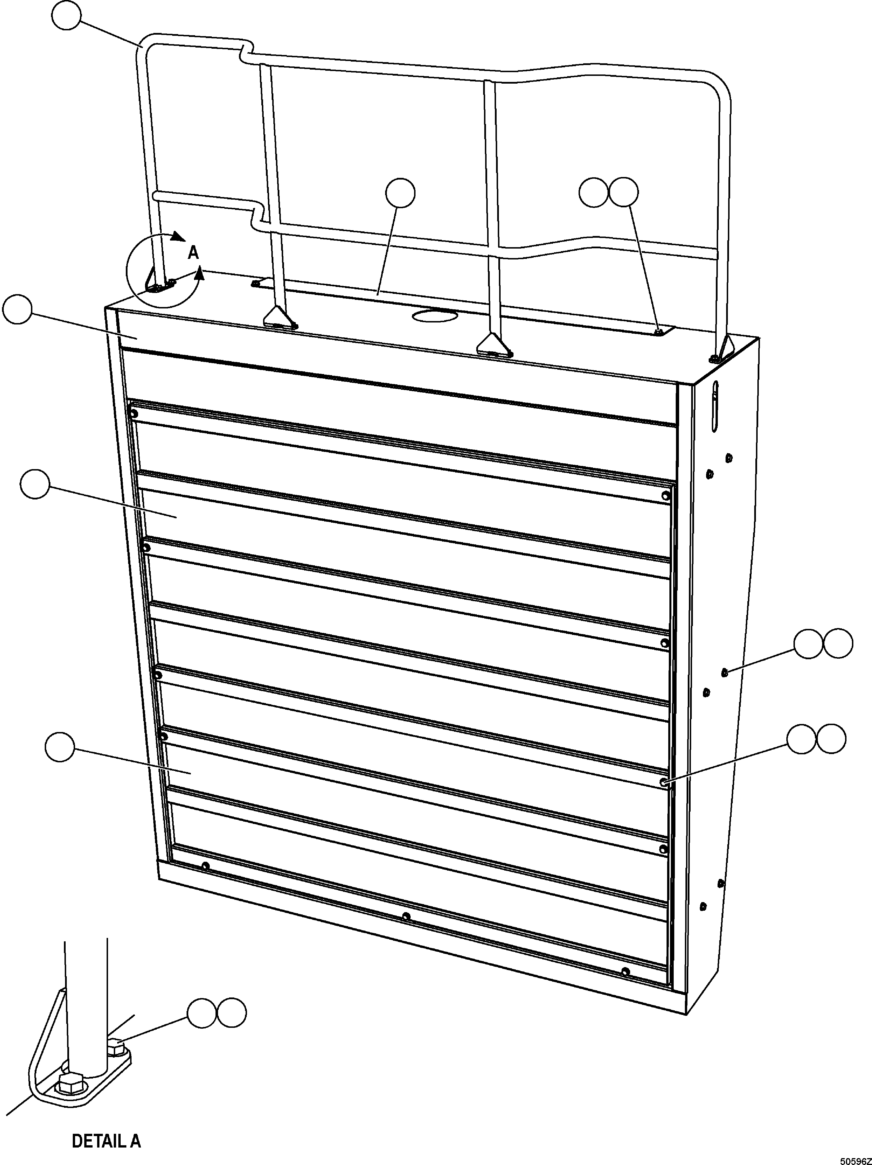 MOUNT, GRILLE EM2695 KOMATSU