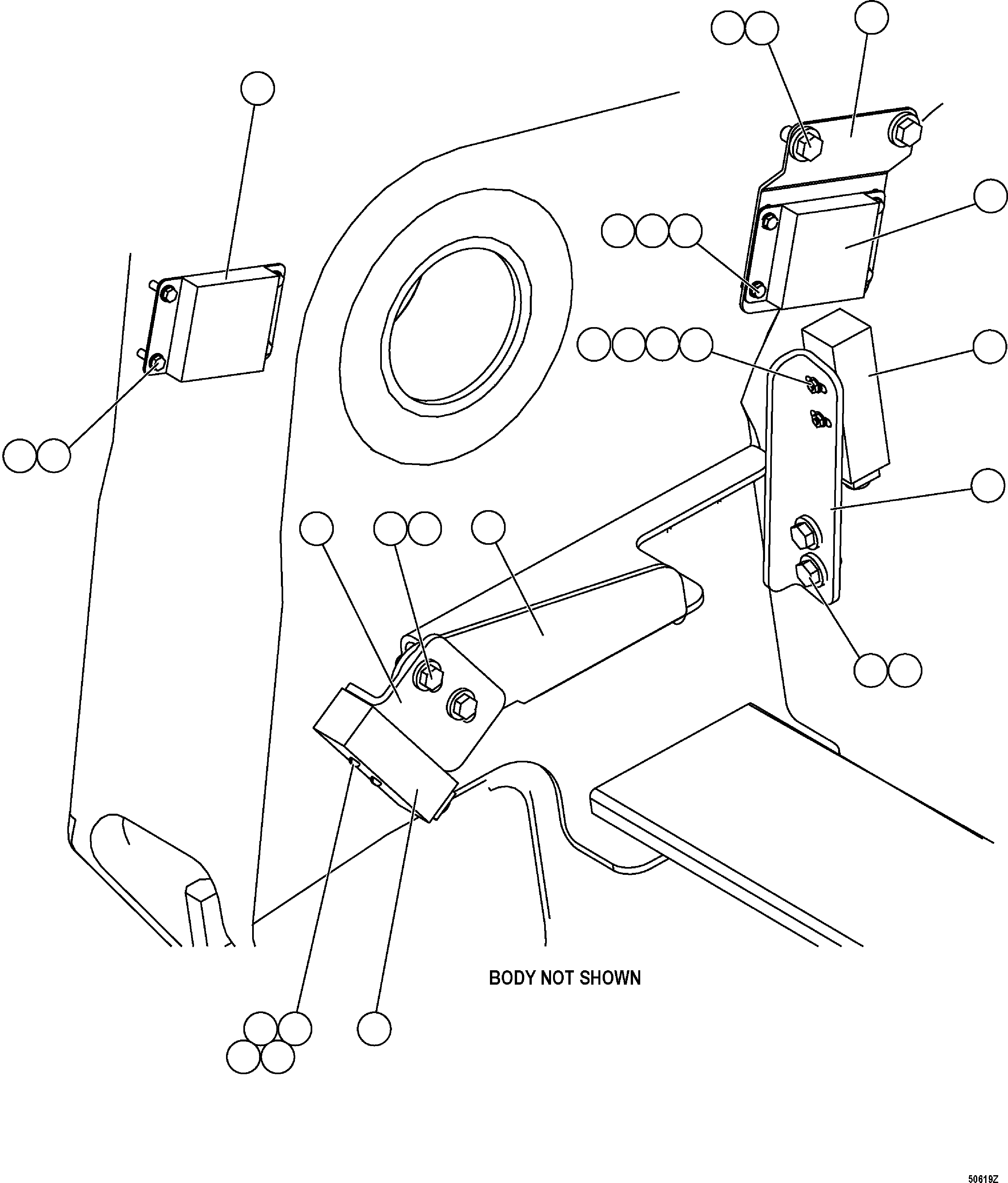 BRACKET, MAGNET MOUNT EF8838 KOMATSU