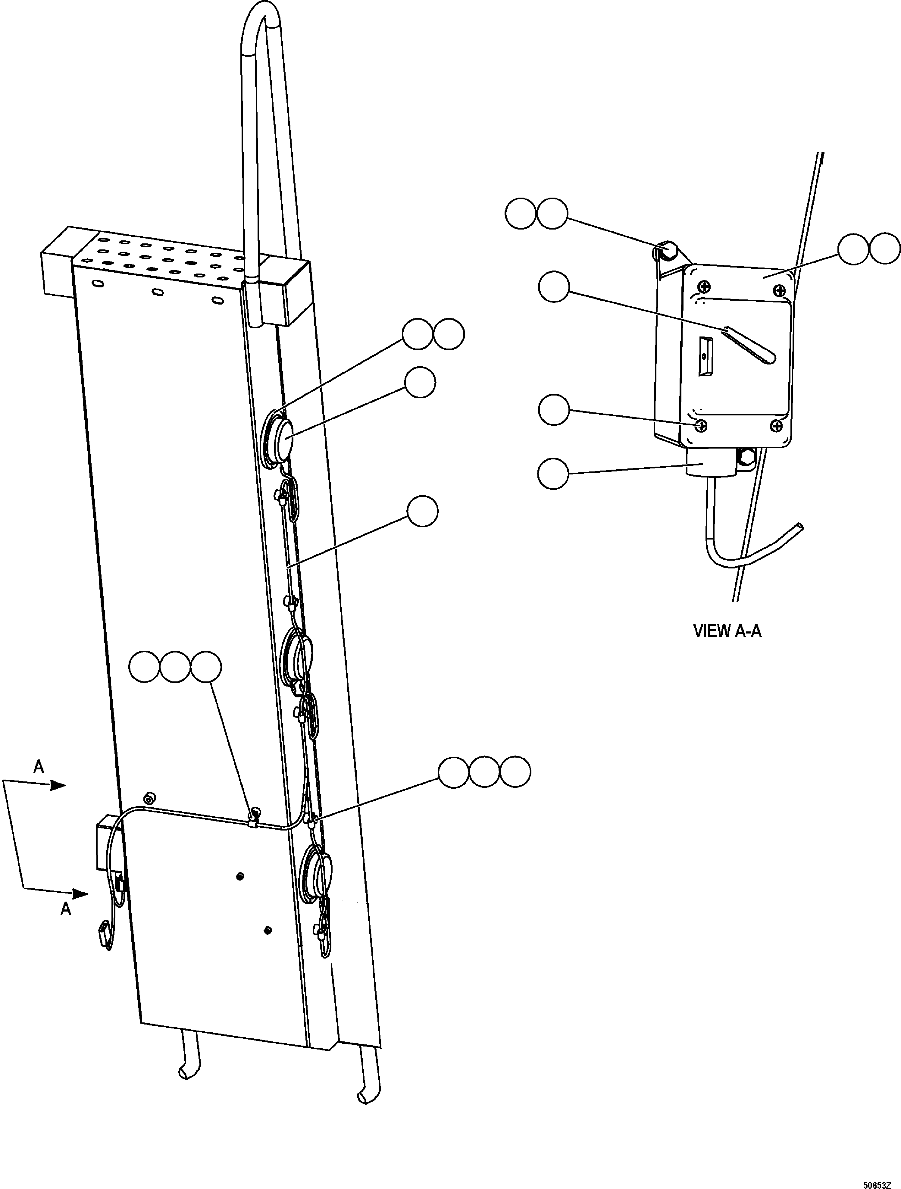 HARNESS, LH LADDER EK8227 KOMATSU