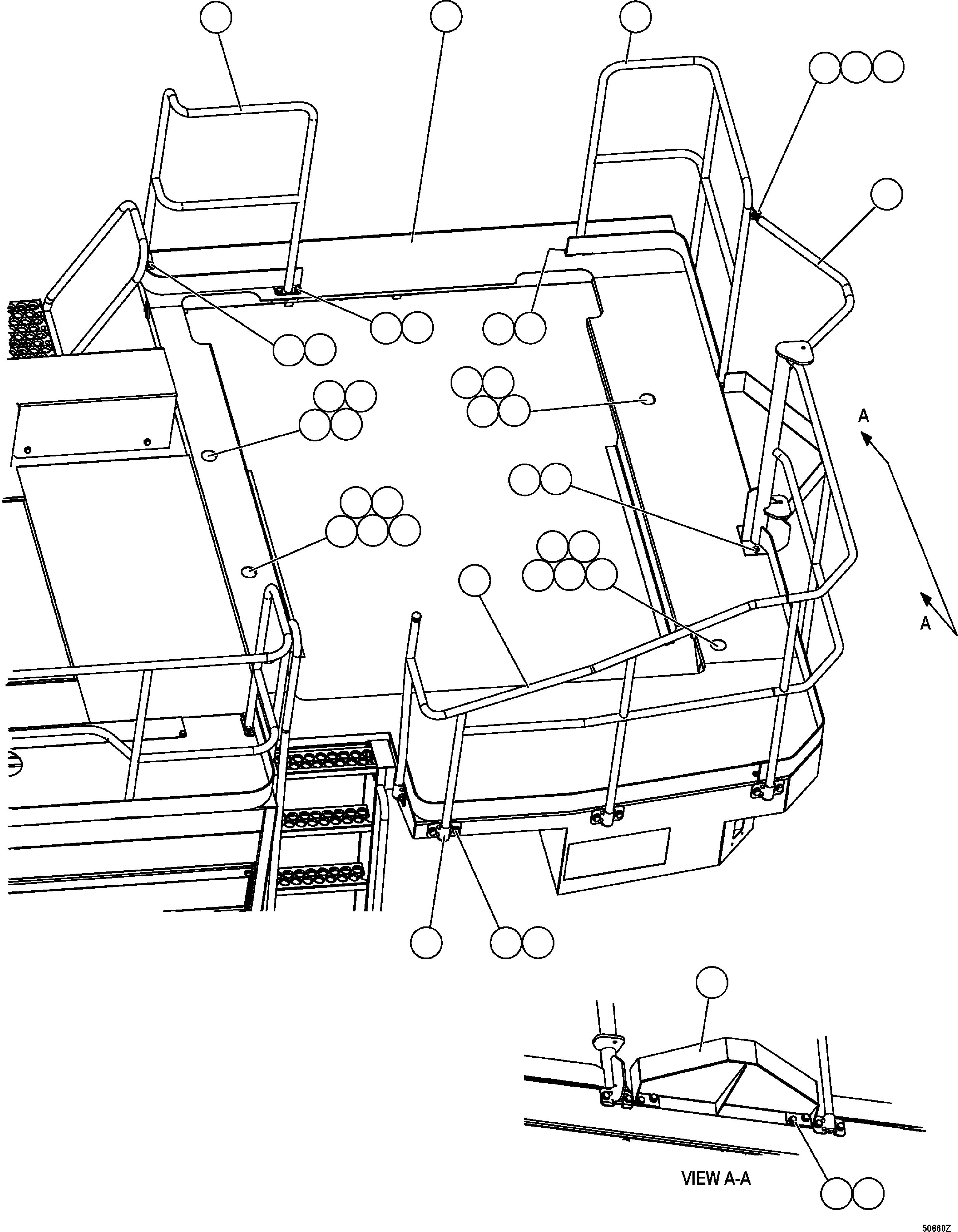 HANDRAIL - REAR INNER EM3917 KOMATSU