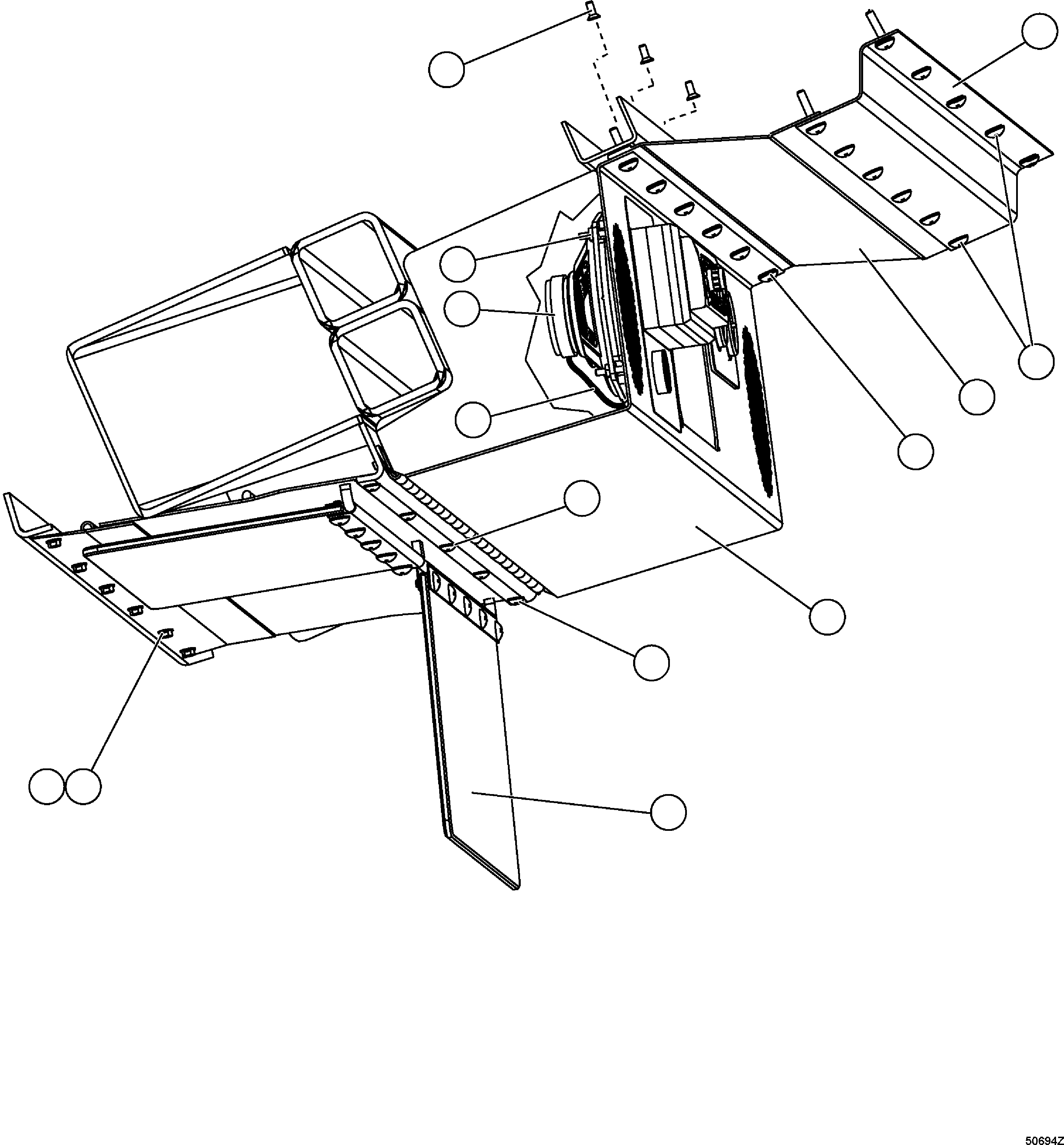 VISOR ASSEMBLY EK7878 KOMATSU