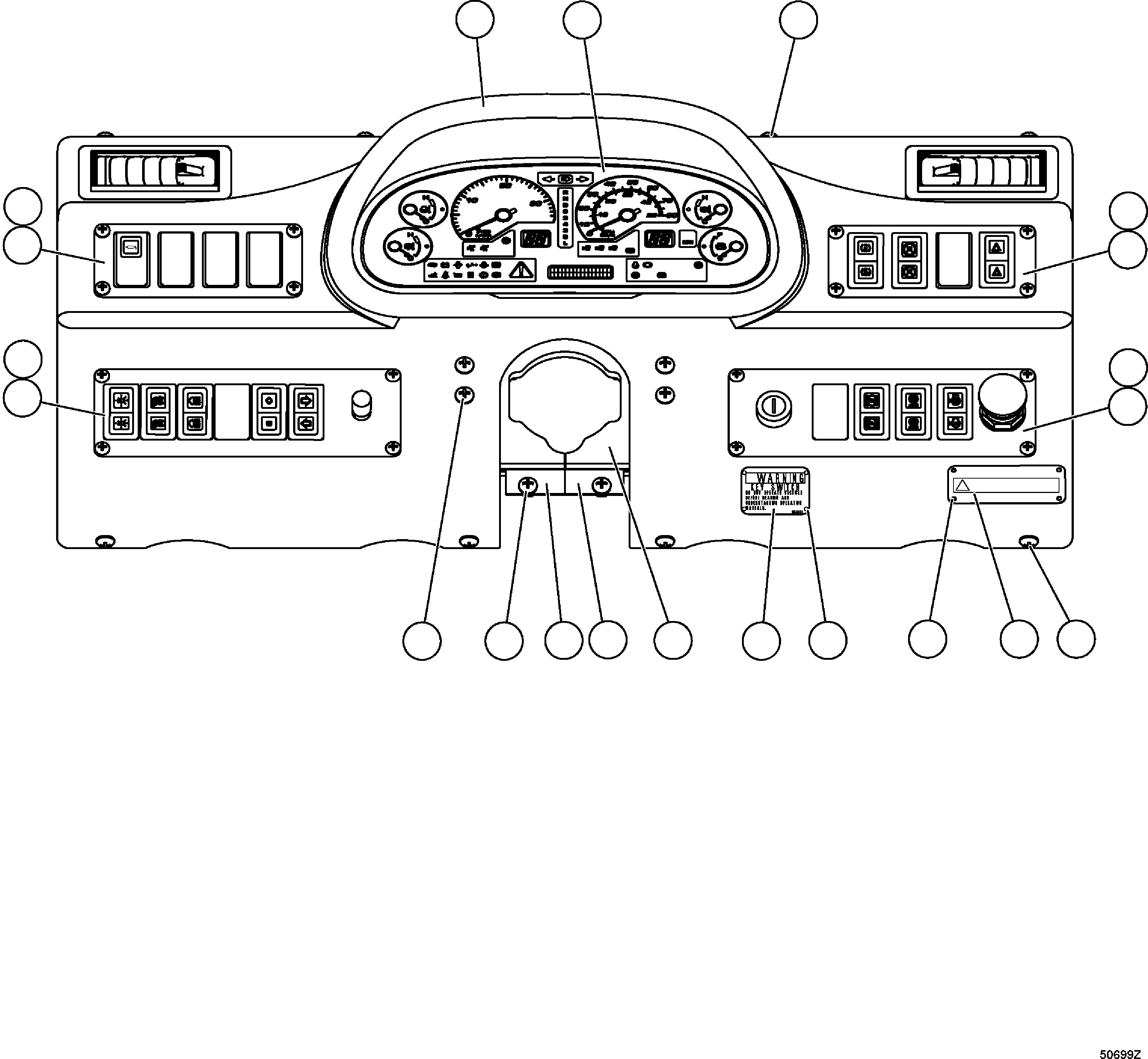 DASH BOARD,LOWER (FOR R.H.) (EK6058) KOMATSU